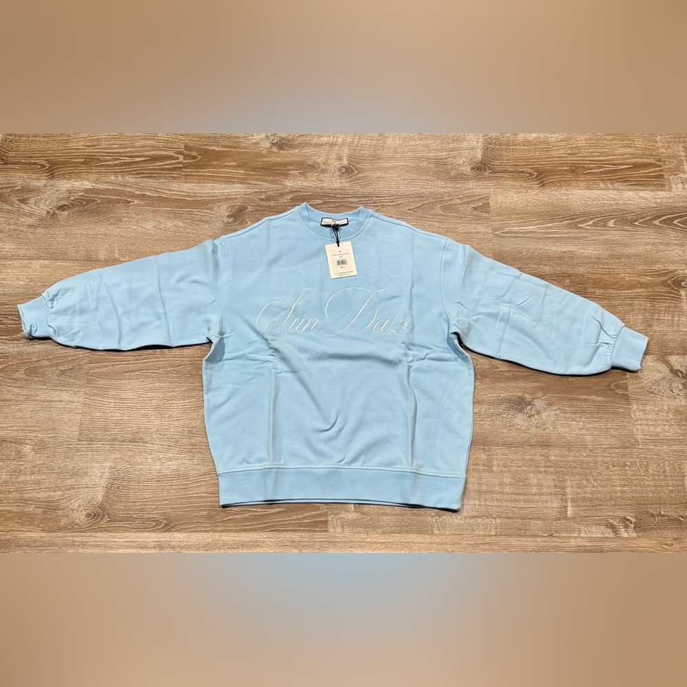 Rachel Parcell Sky Blue Crewneck Sweater